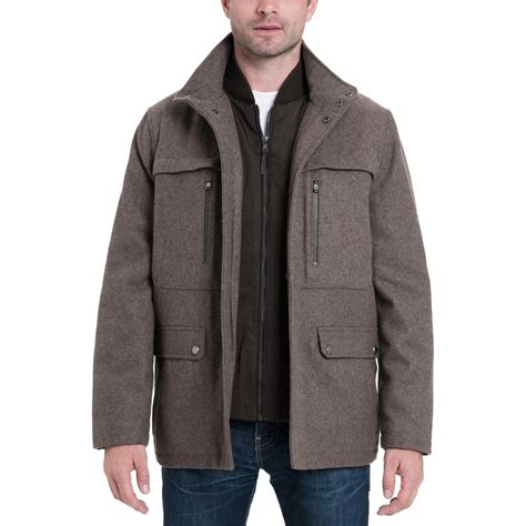 brown michael kors jacket|michael kors jacket men's.